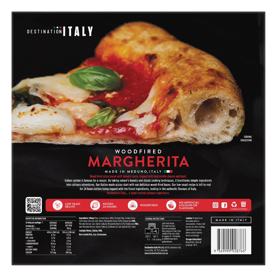 Woodfired Margherita – Destination Italy